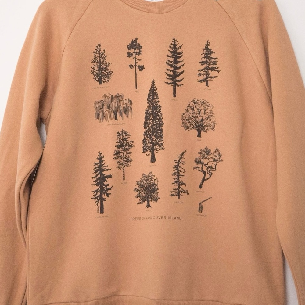 Pina Trees of Vancouver Island Crewneck Sweatshirt
